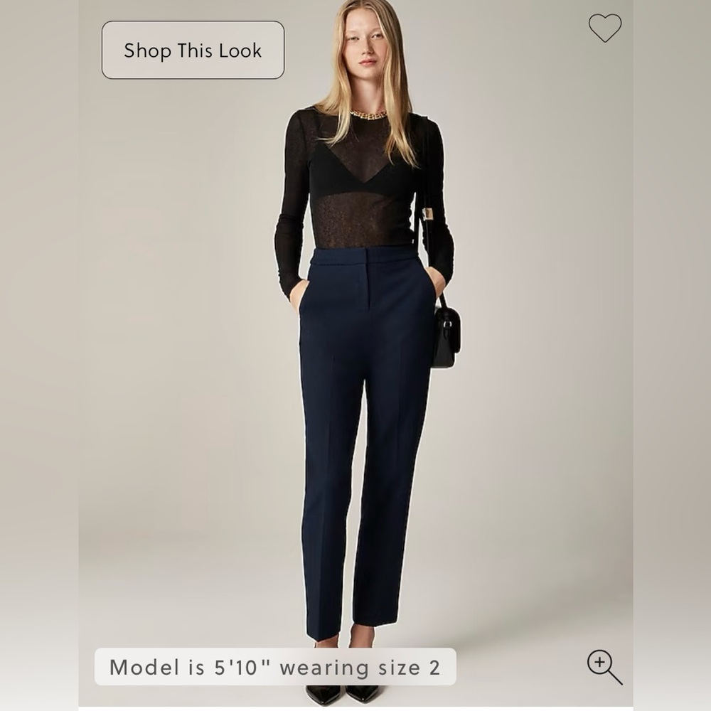 NWT J Crew Petite Kate Straight Leg Pant - 8P